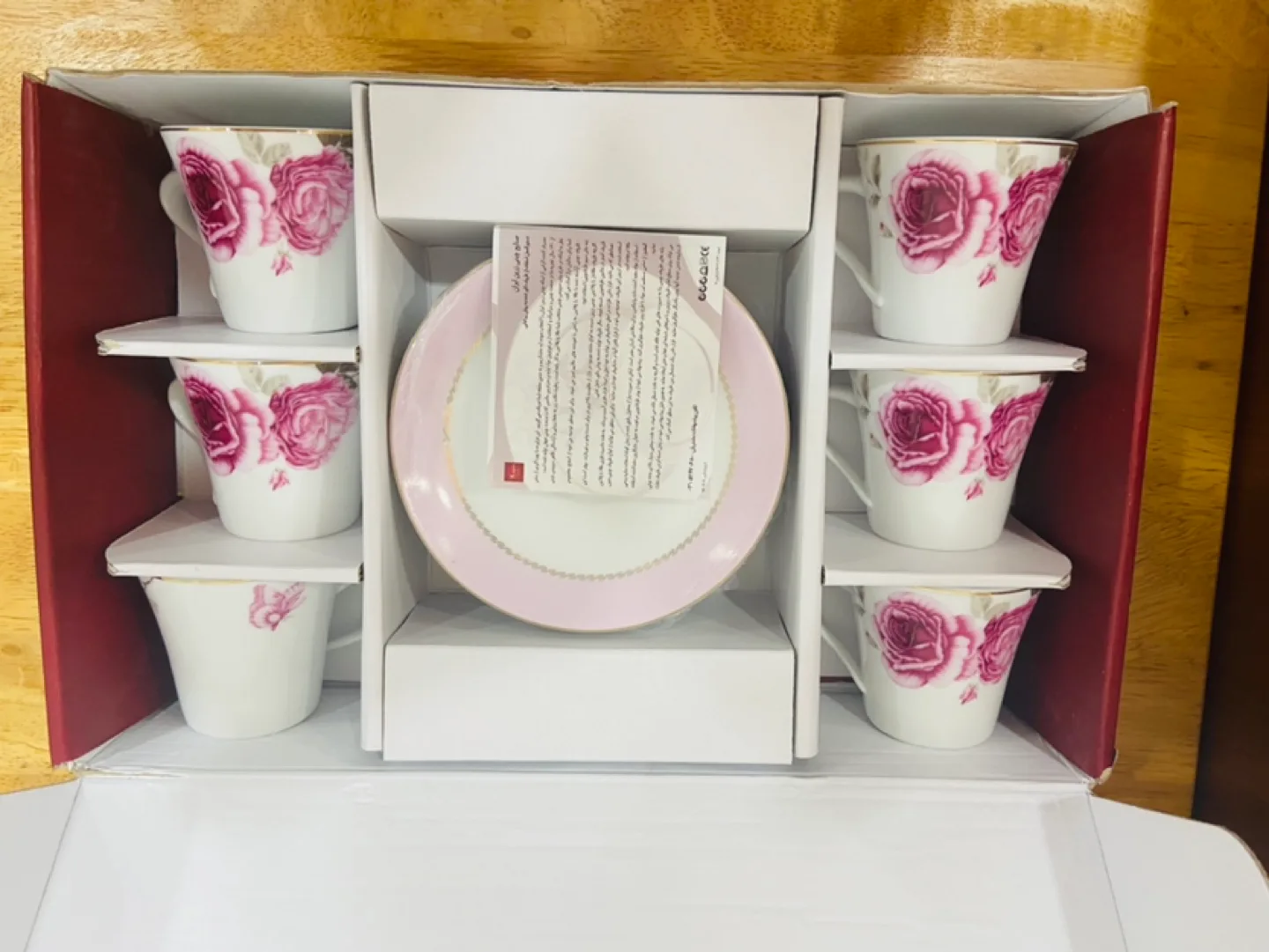 Italian 6 pieces Tea Cup & Saucer Set image indicator(2)