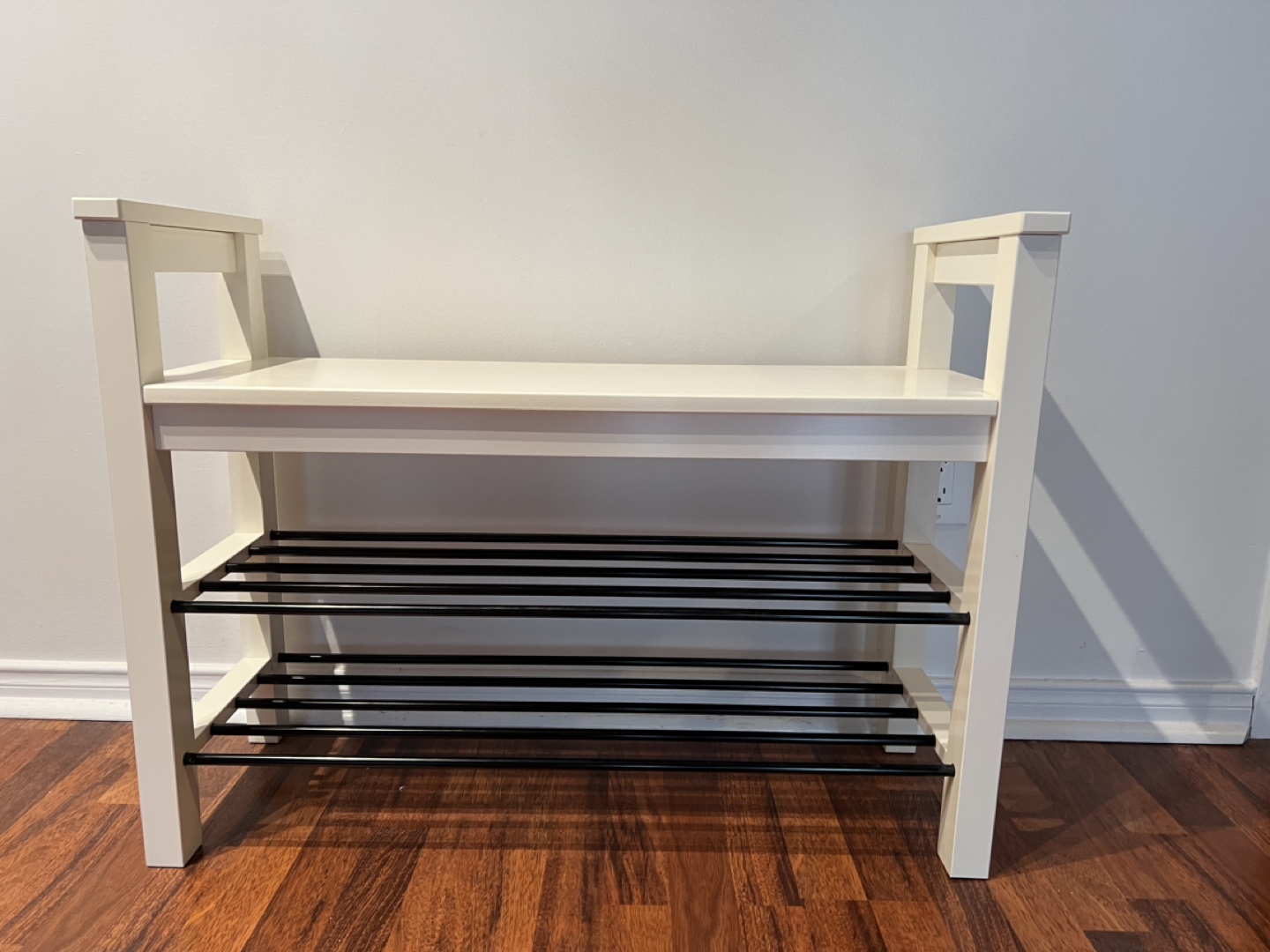 White Shoe Bench/Rack