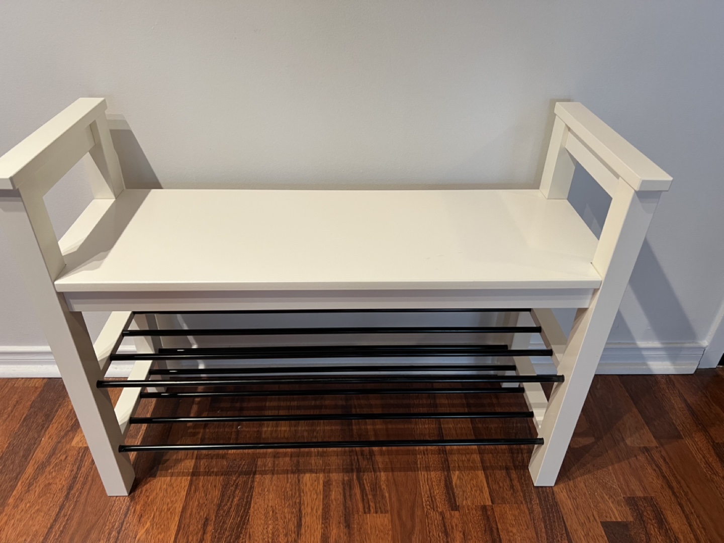 White Shoe Bench/Rack - photo 2