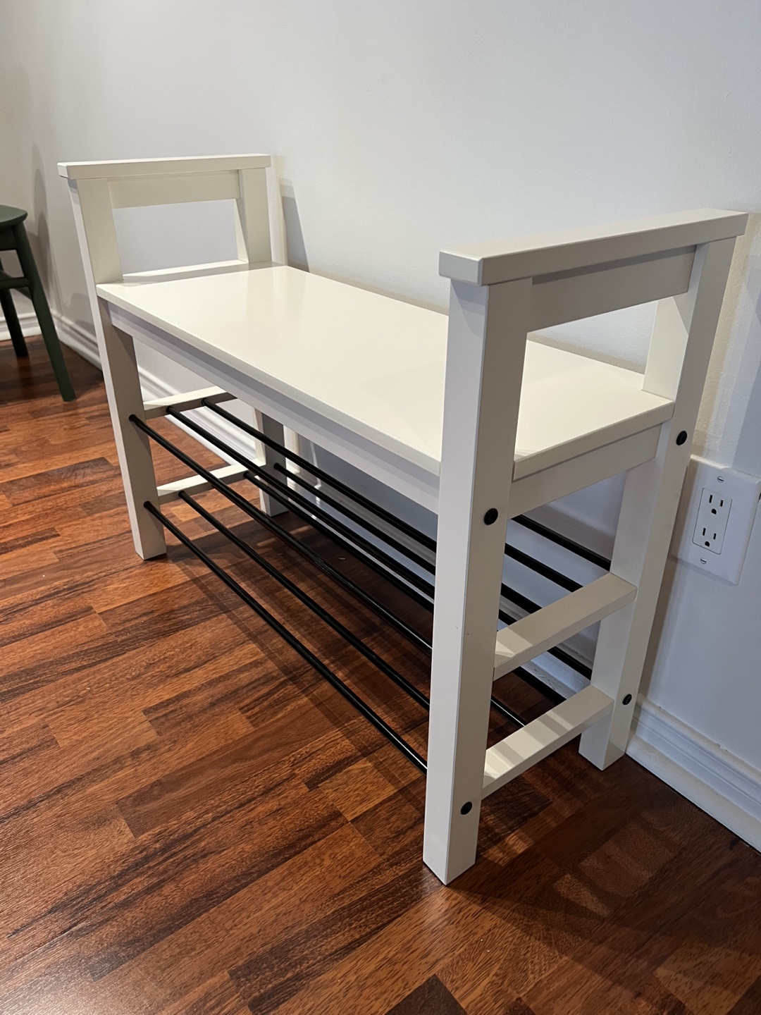 White Shoe Bench/Rack - photo 4