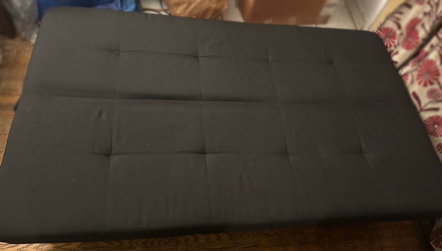 Black Futon Couch - photo 4