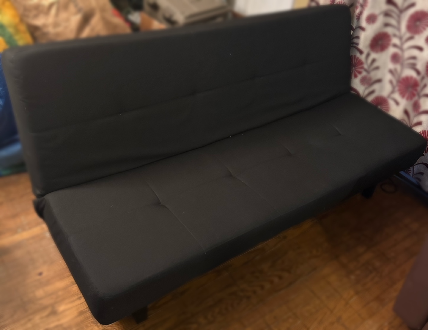 Black Futon Couch - photo 2