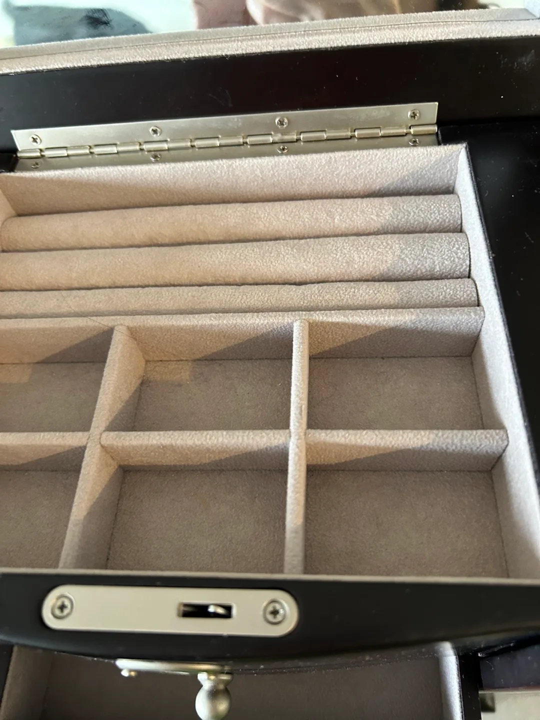 Wooden Jewellery Box with Mirror image indicator(2)