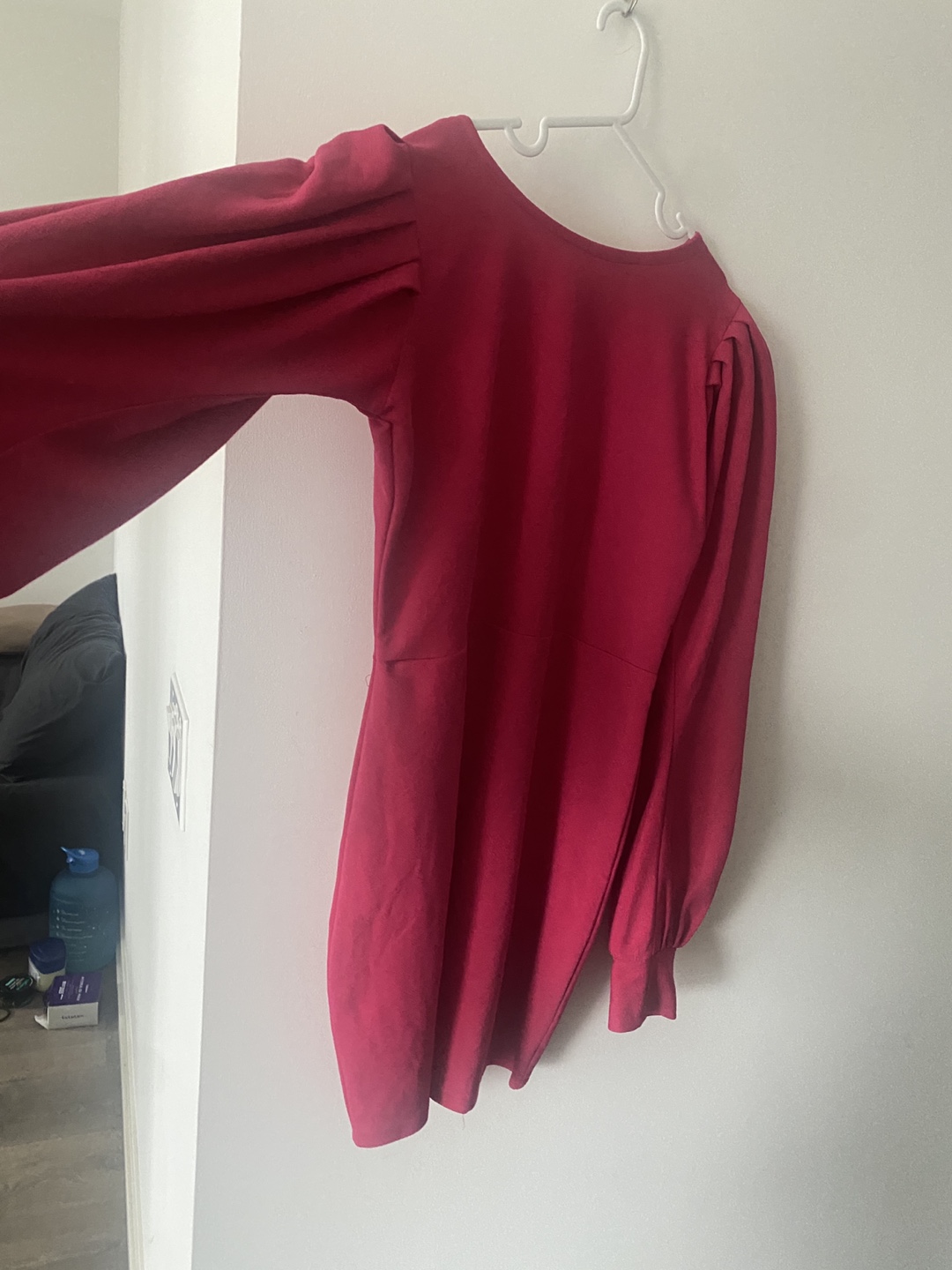 Pink Puff Sleeve Mini Dress - photo 2