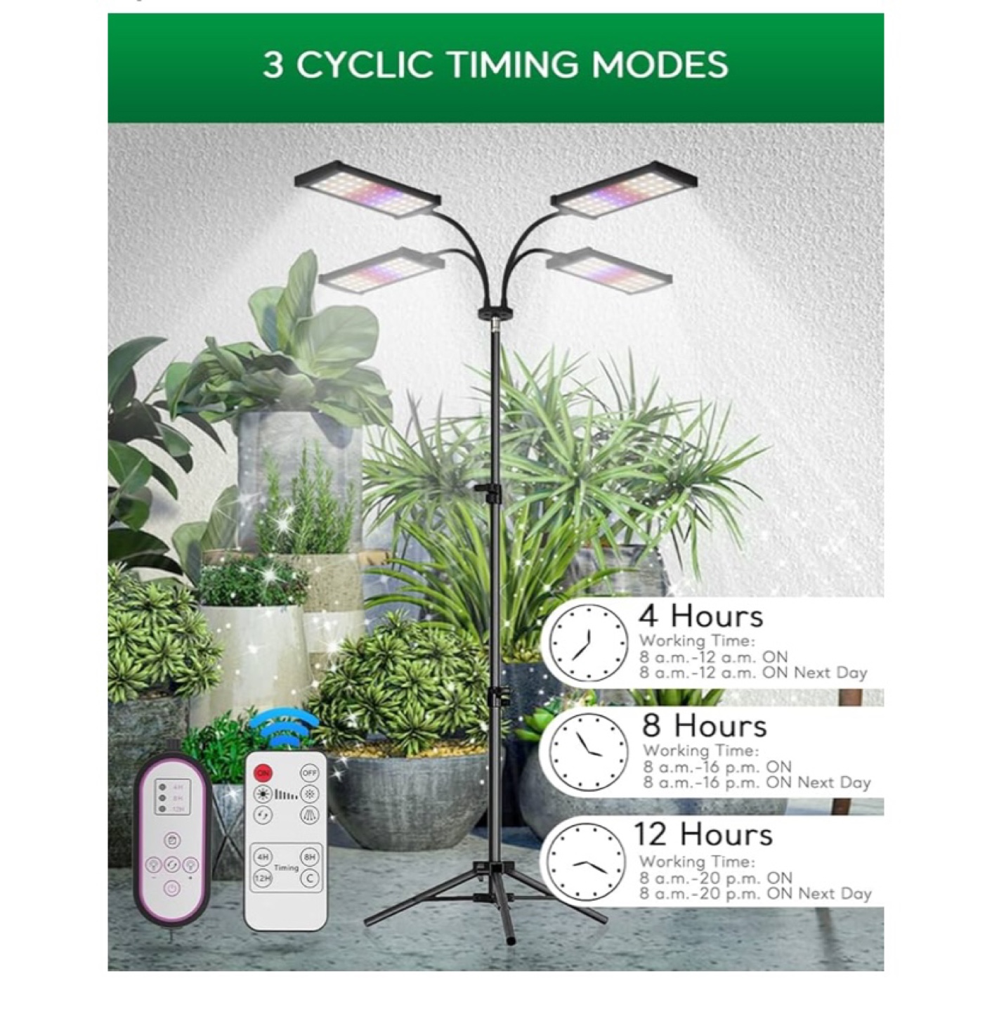 Plant Grow Light with Tripod Stand