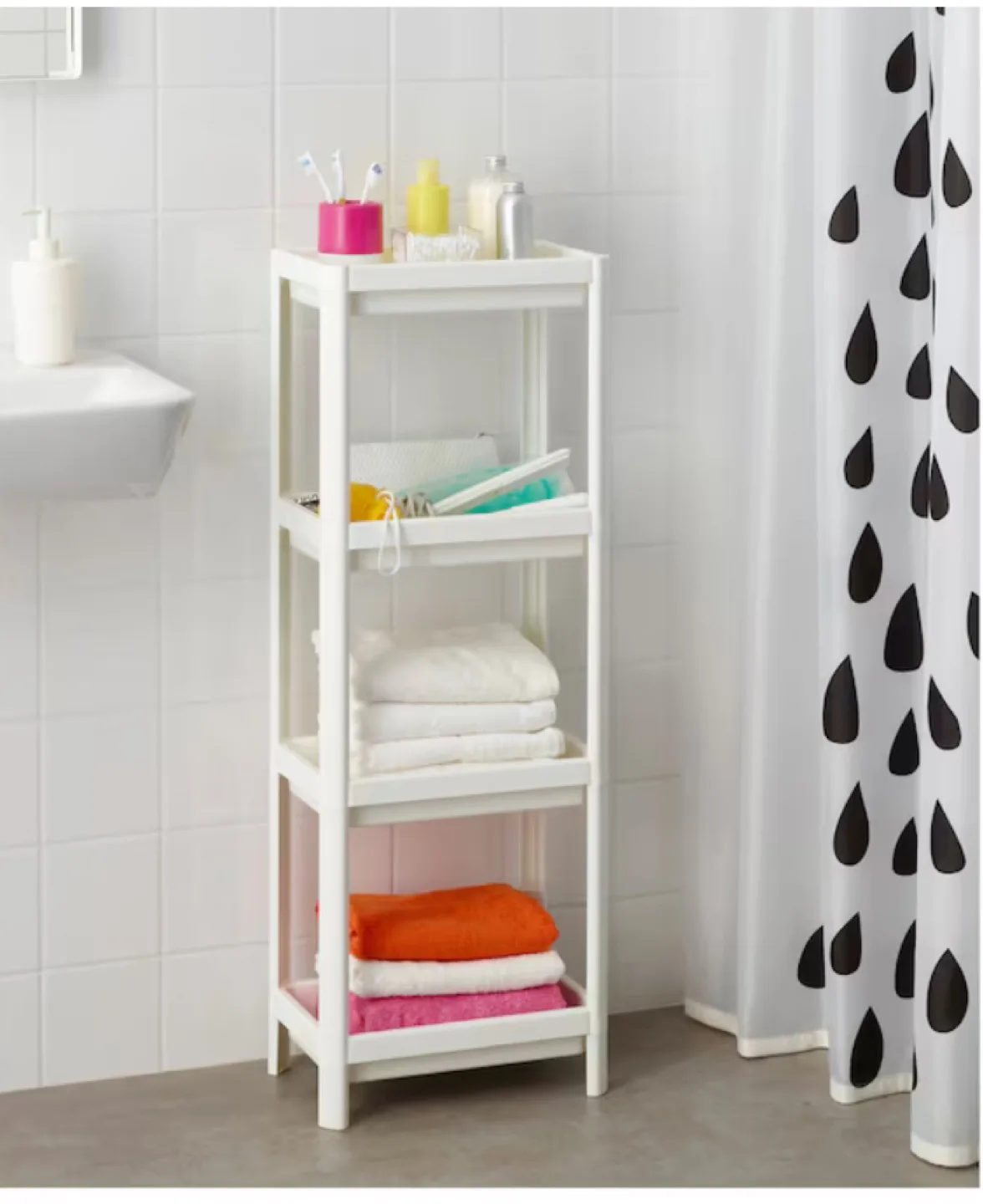 IKEA VESKEN PLASTIC STORAGE TOWER (2 in 1) image indicator(3)