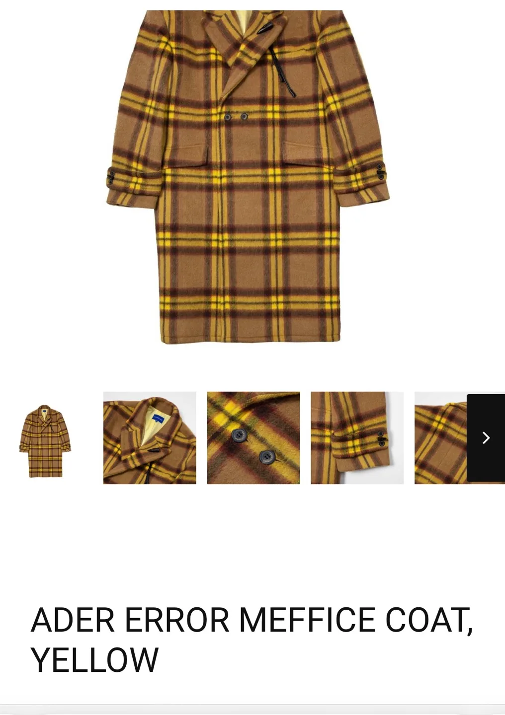 Ader Error Yellow Mofficie Coat image indicator(3)