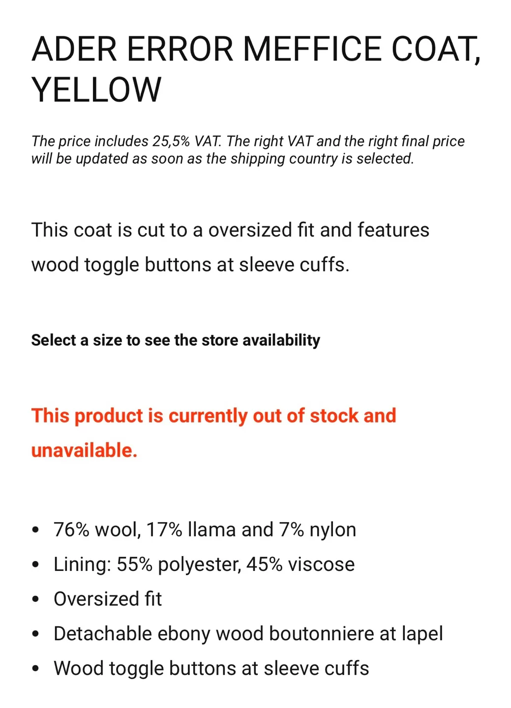 Ader Error Yellow Mofficie Coat image indicator(4)