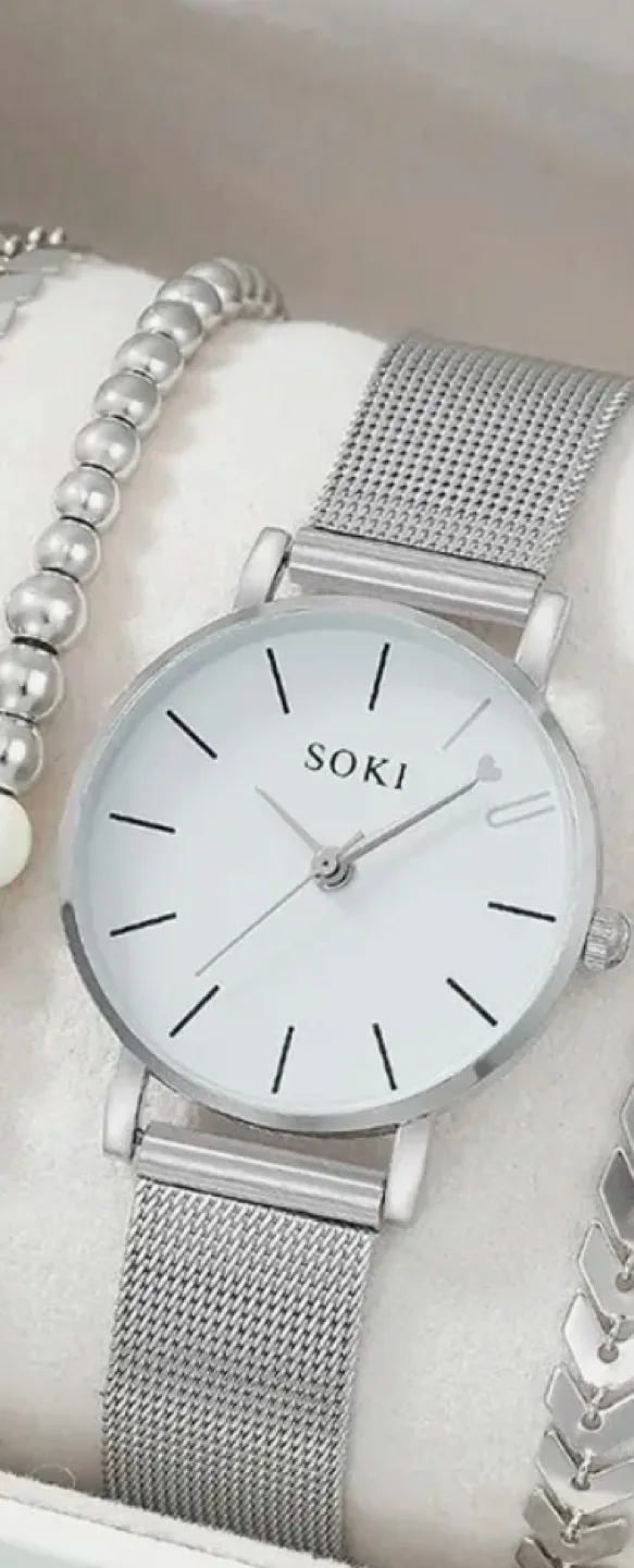 5 Pack of Women's Fashionable Quartz Watches image indicator(5)