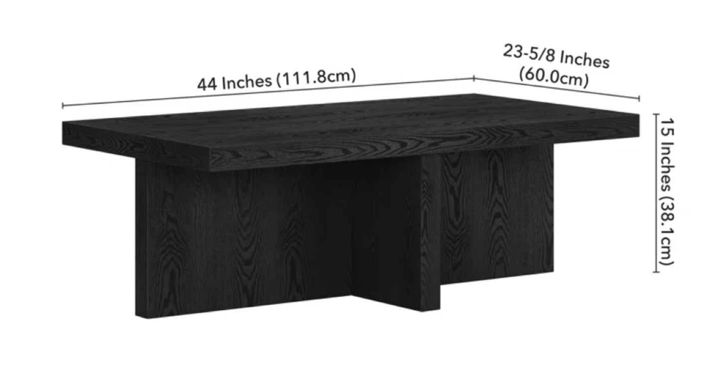 Modern Black Coffee Table - photo 2