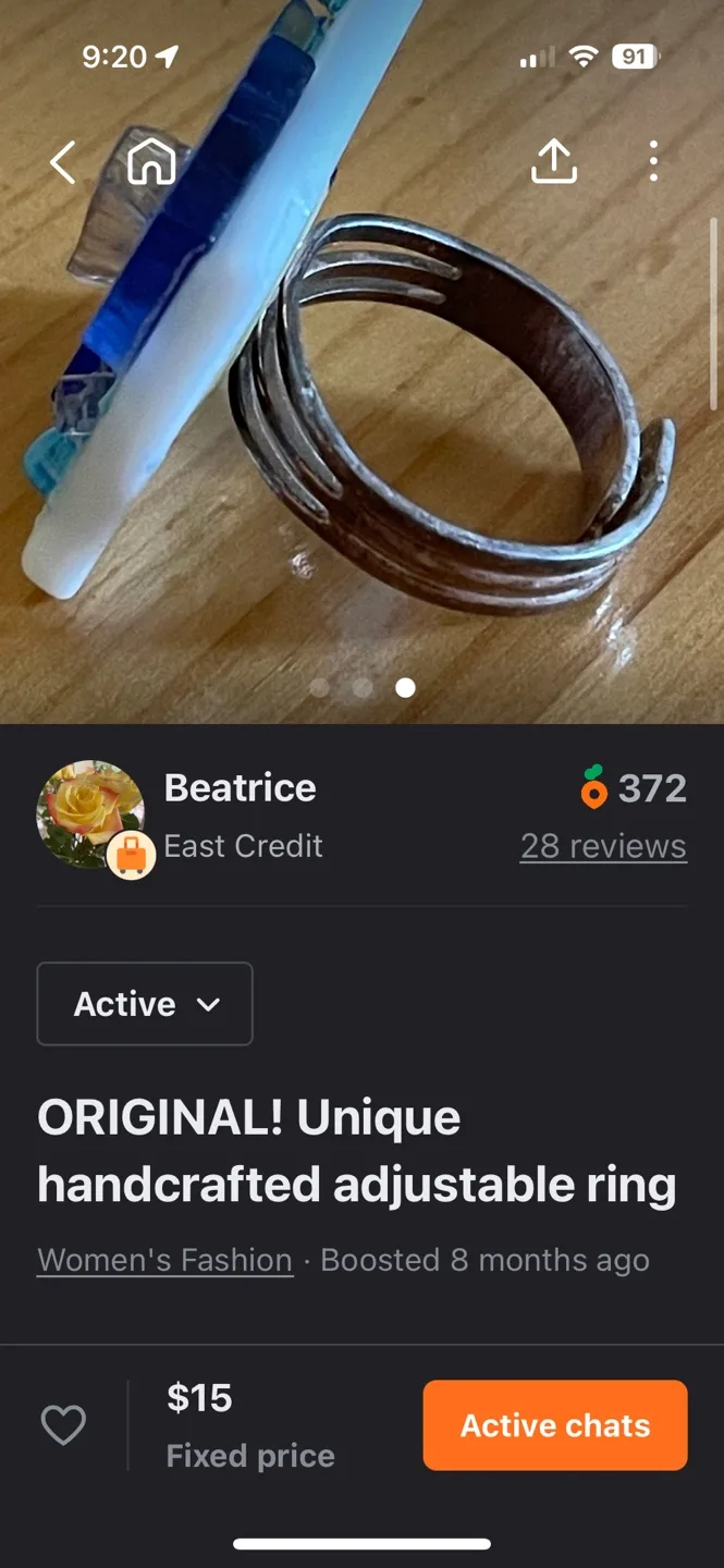 Original made Adjustable Glass Ring image indicator(3)