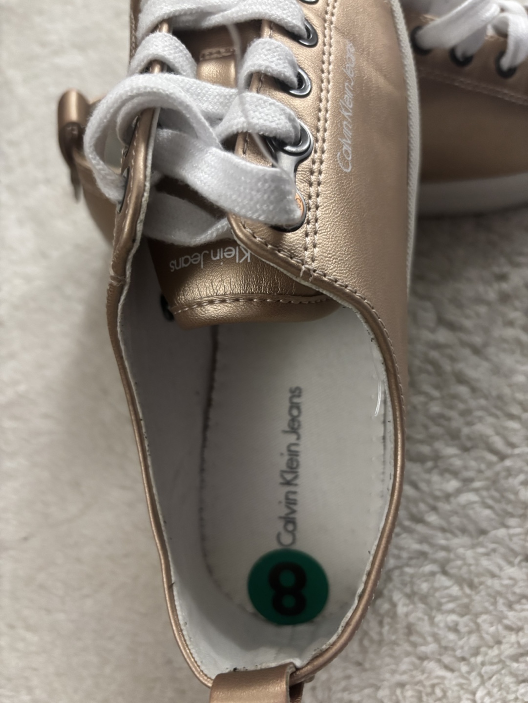 Calvin Klein Jeans Rose Gold Sneakers