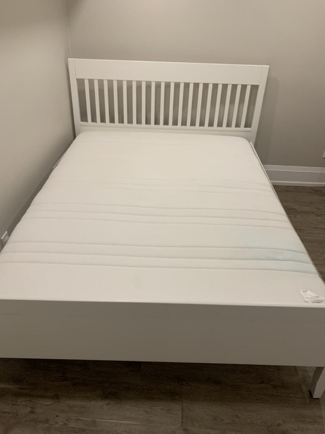 IKEA MALM Queen Bed Frame + Haugesund mattress