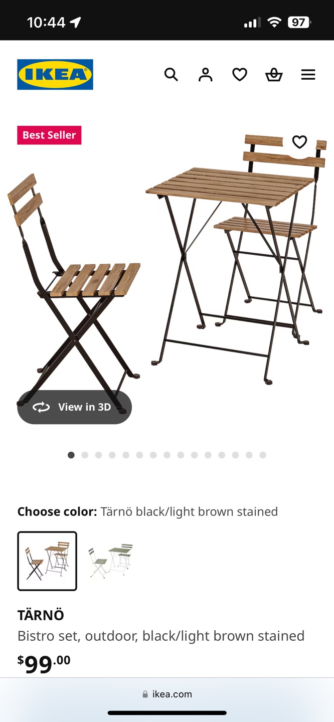 IKEA TÄRNÖ Bistro Set - photo 2
