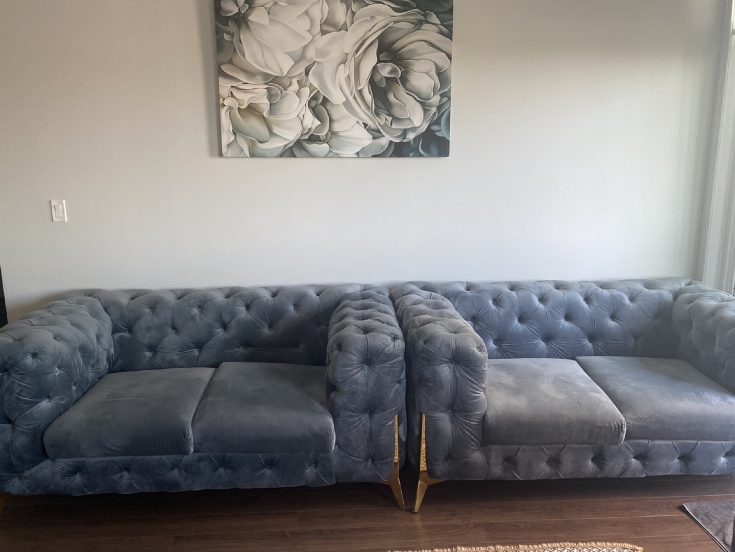 Velvet Sofa Set