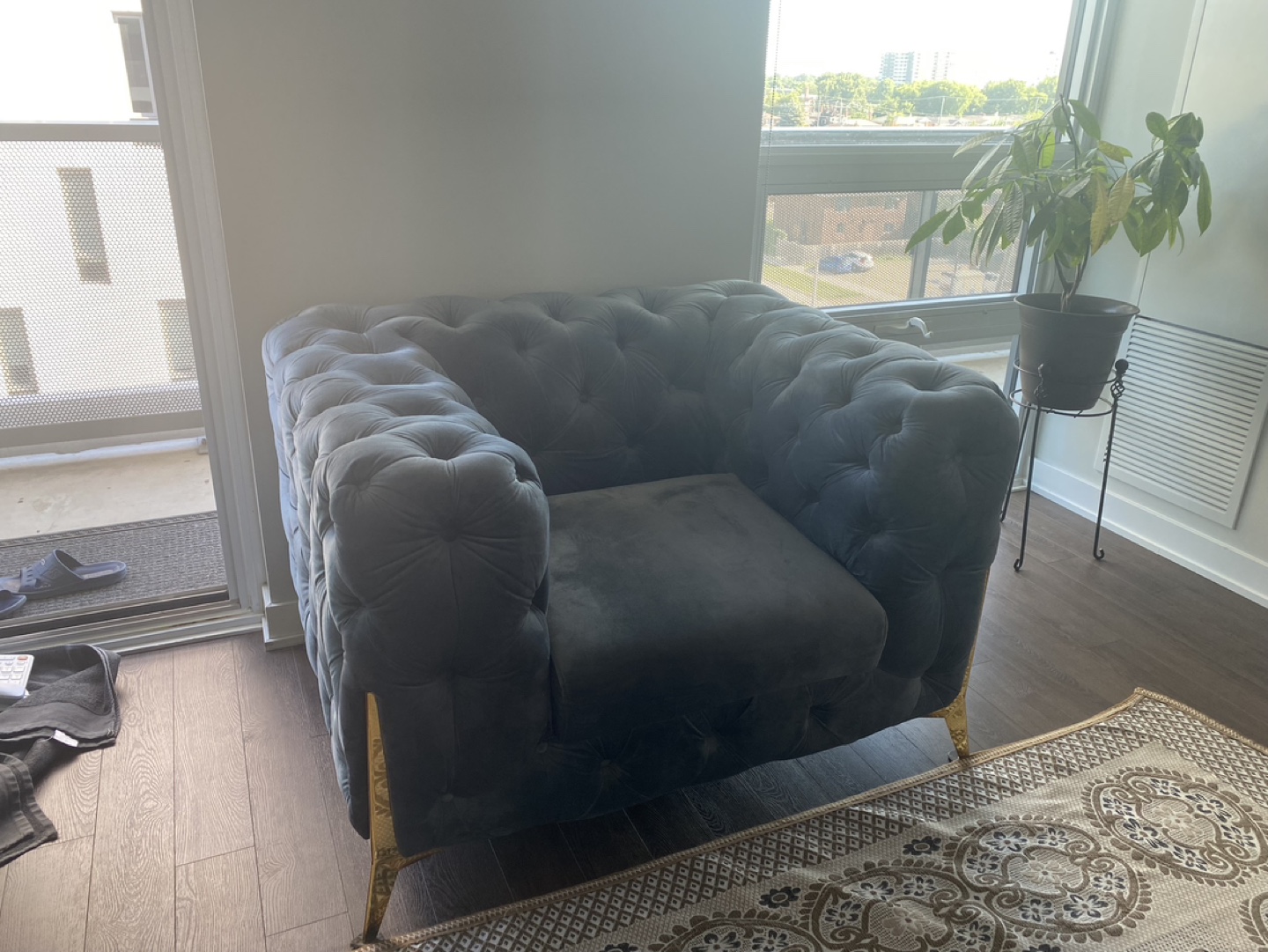 Velvet Sofa Set - photo 2
