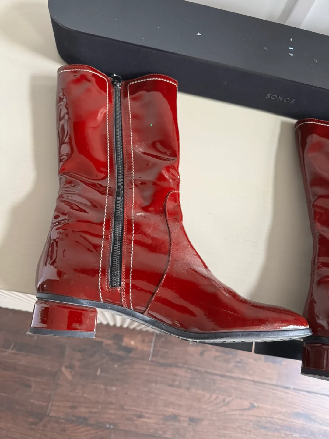 Red Patent Leather Boots image indicator(4)