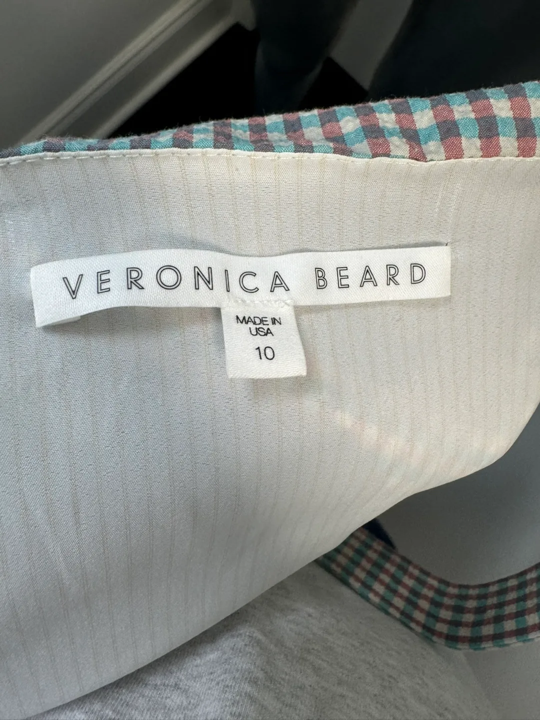 Veronica Beard Gingham Dress Size 10 image indicator(4)