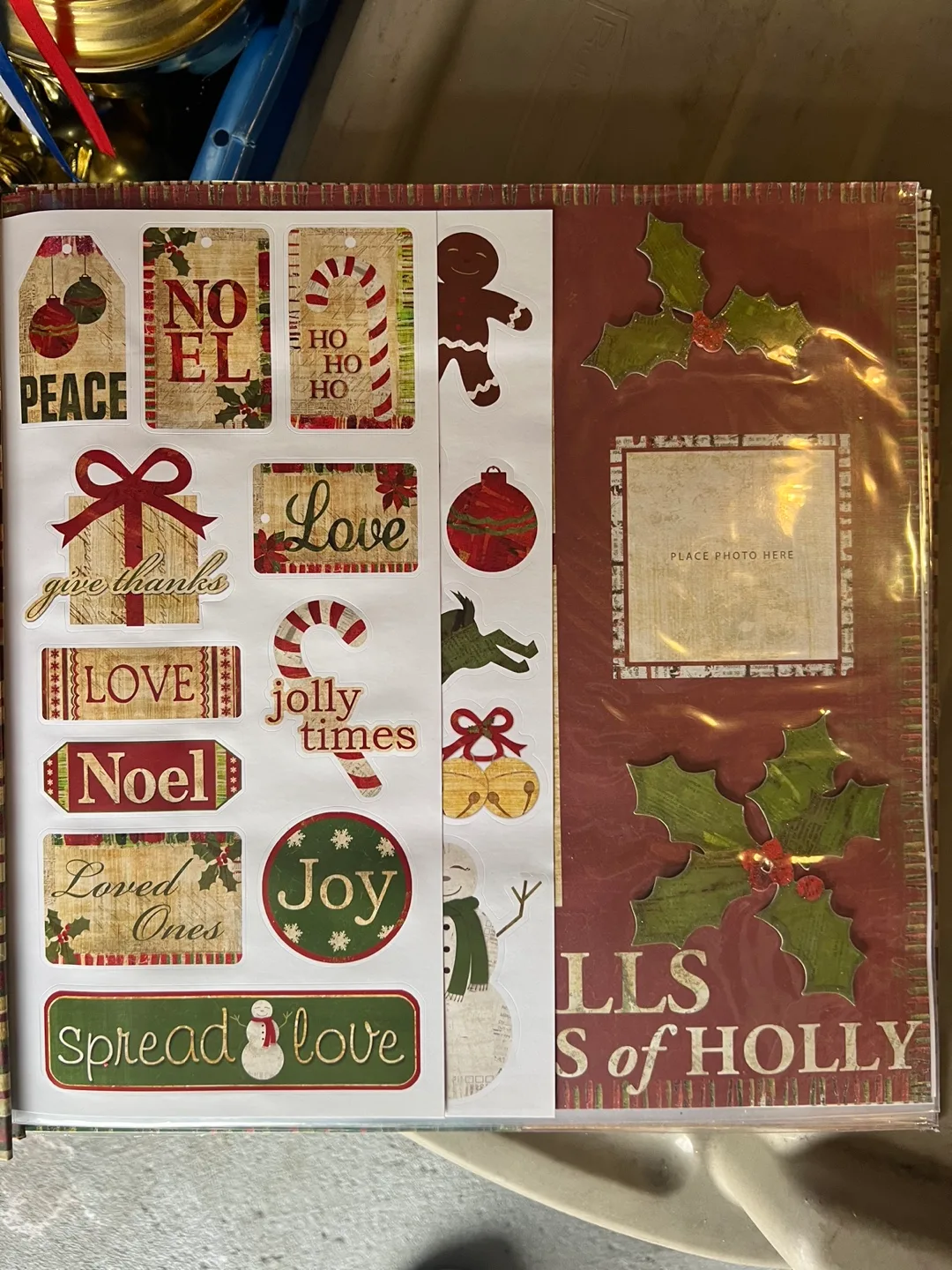 Christmas Scrapbook - Deck the Halls with Boughs of Holly image indicator(2)
