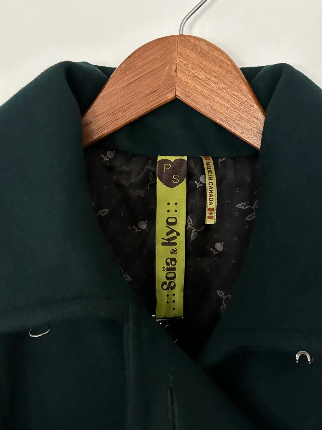 Green Soia & Kyo Wool Coat image indicator(4)