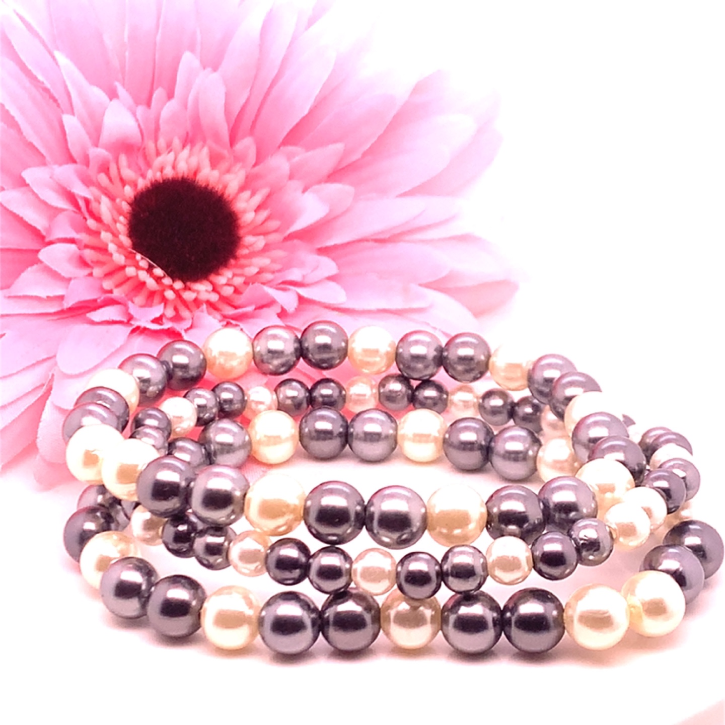 Set of 3 Pearl Bracelets