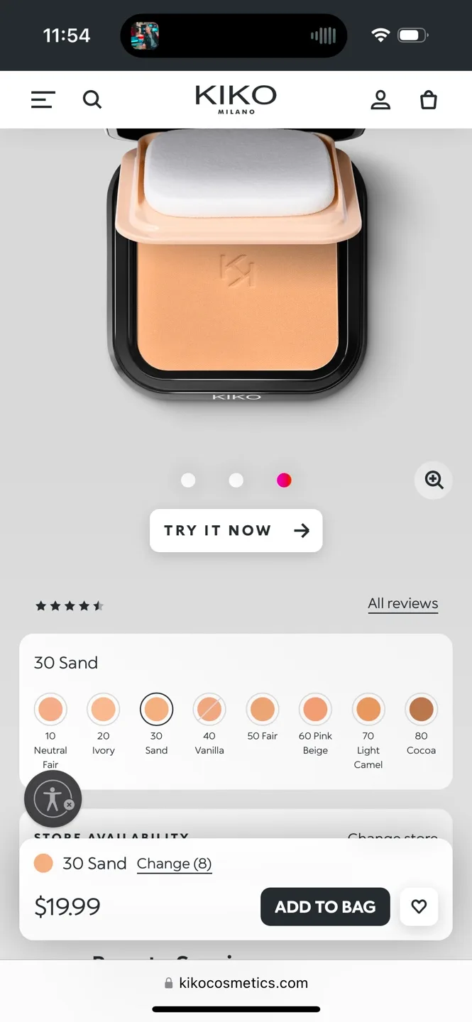 Kiko Full Coverage Blurring Powder Foundation image indicator(6)