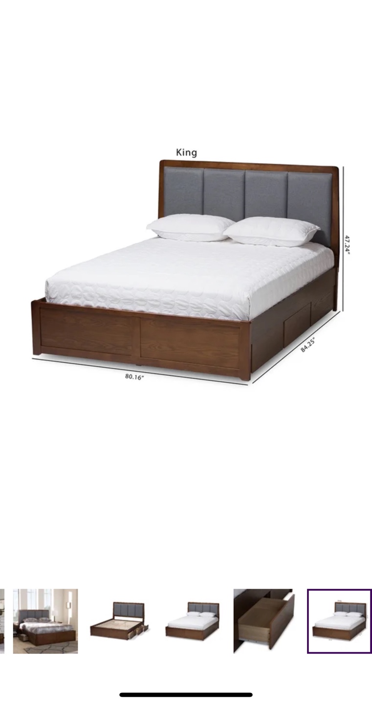 Queen Size Storage Bed Frame - photo 2