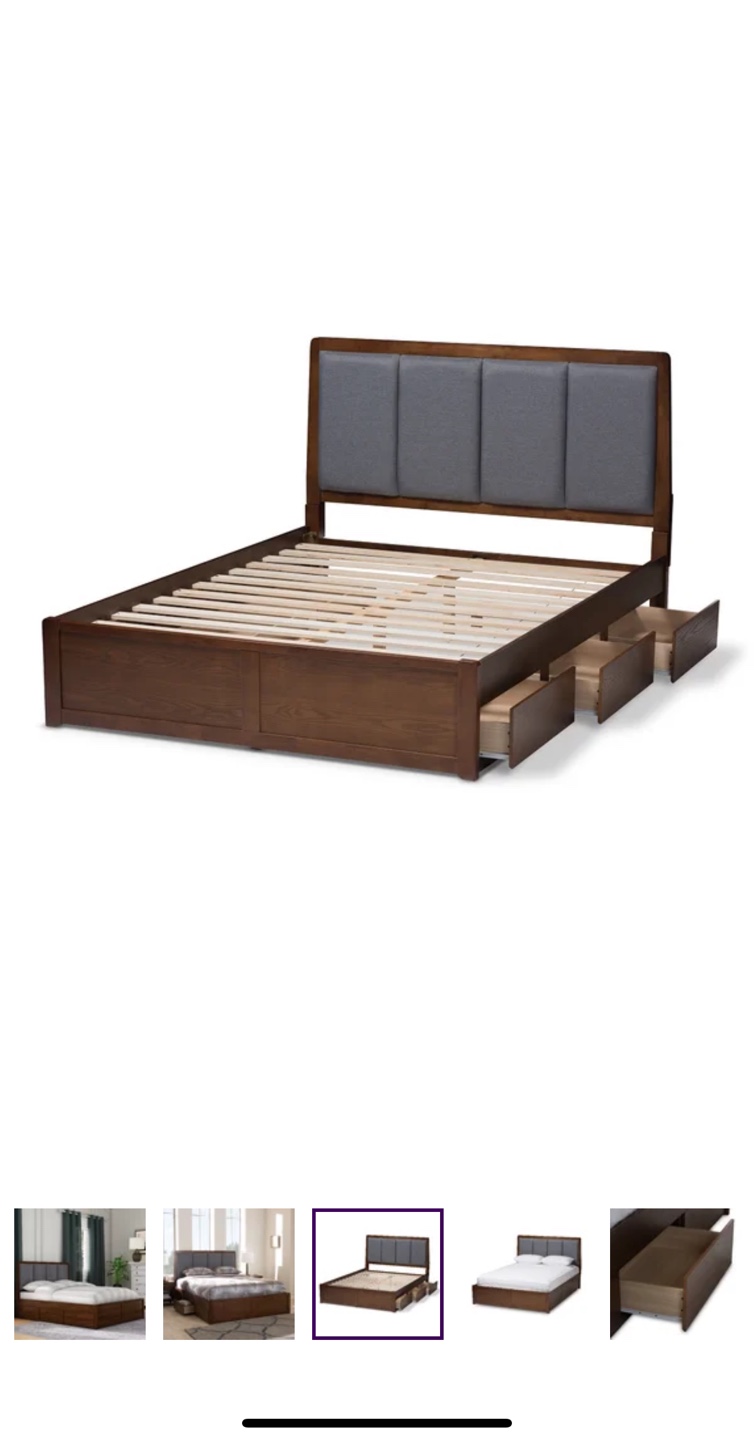 Queen Size Storage Bed Frame