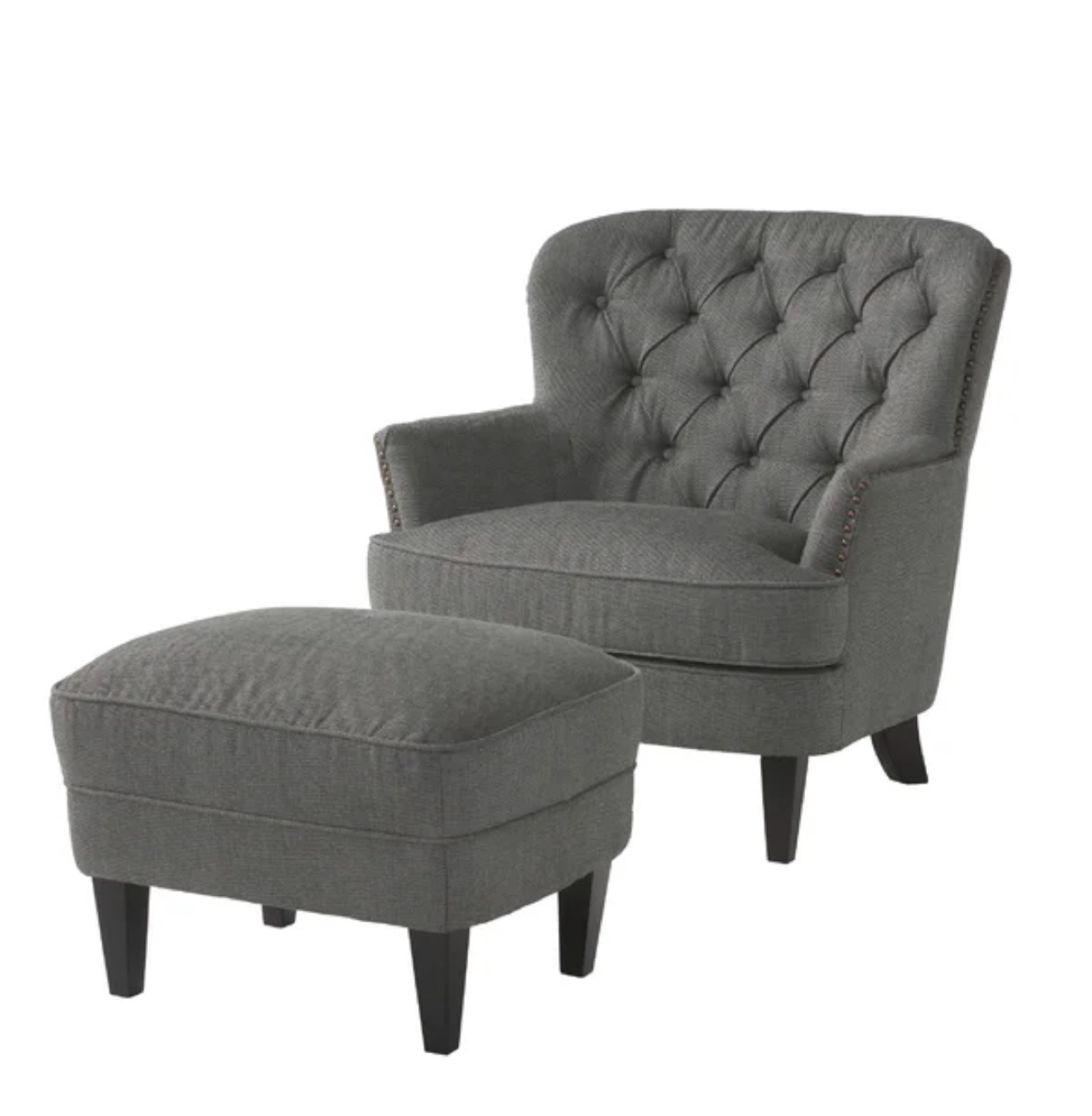 Armchair and Ottoman Set
