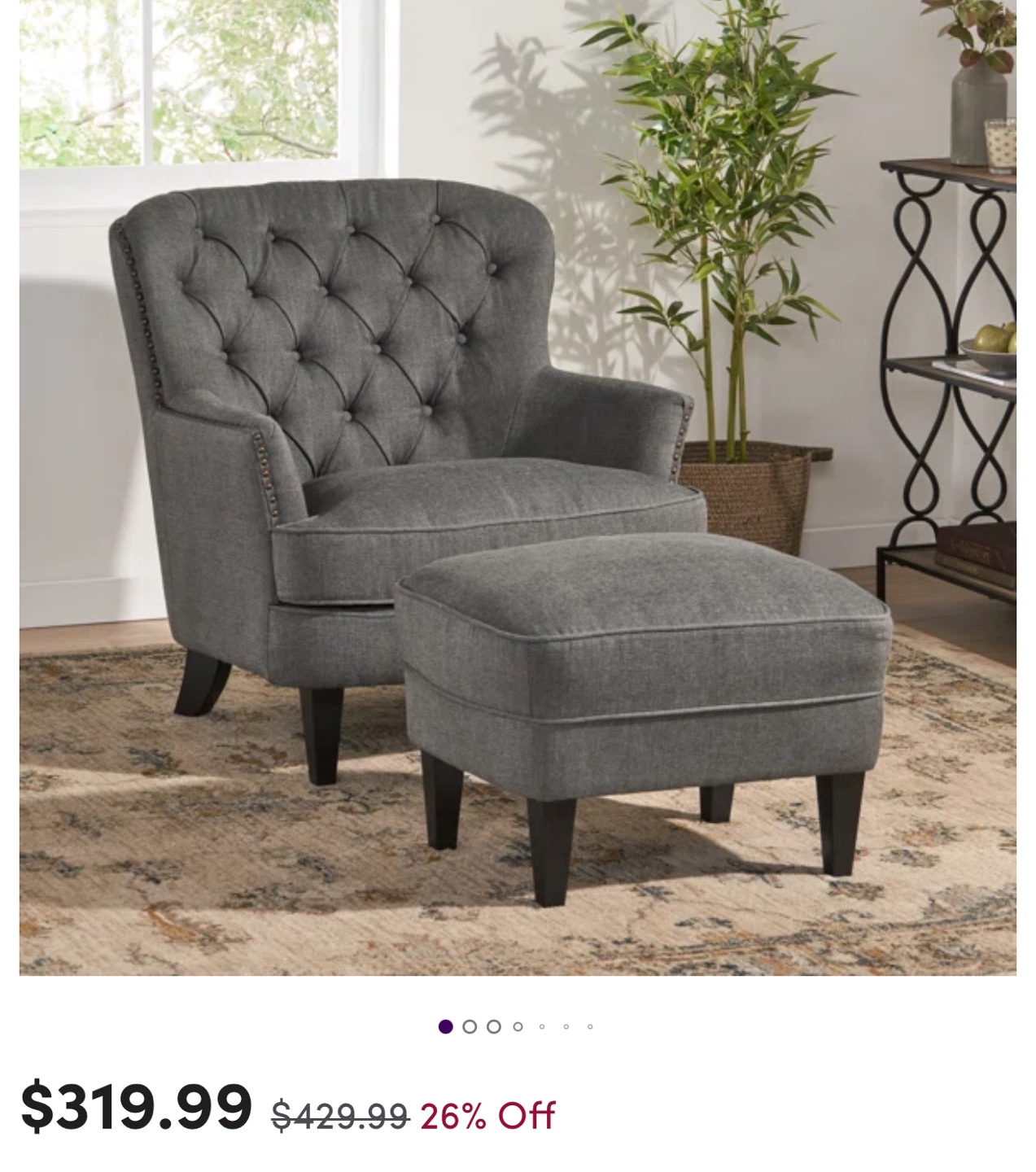 Armchair and Ottoman Set - photo 2