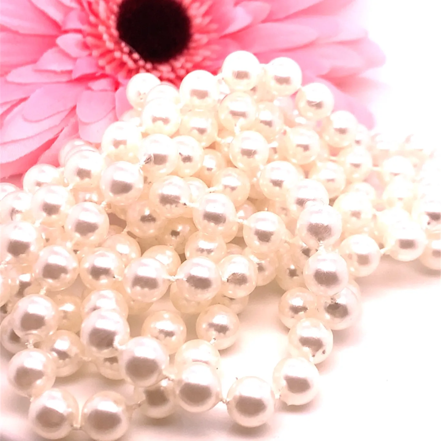 8MM Great Gatsby Pearl Necklace 70” image indicator(3)