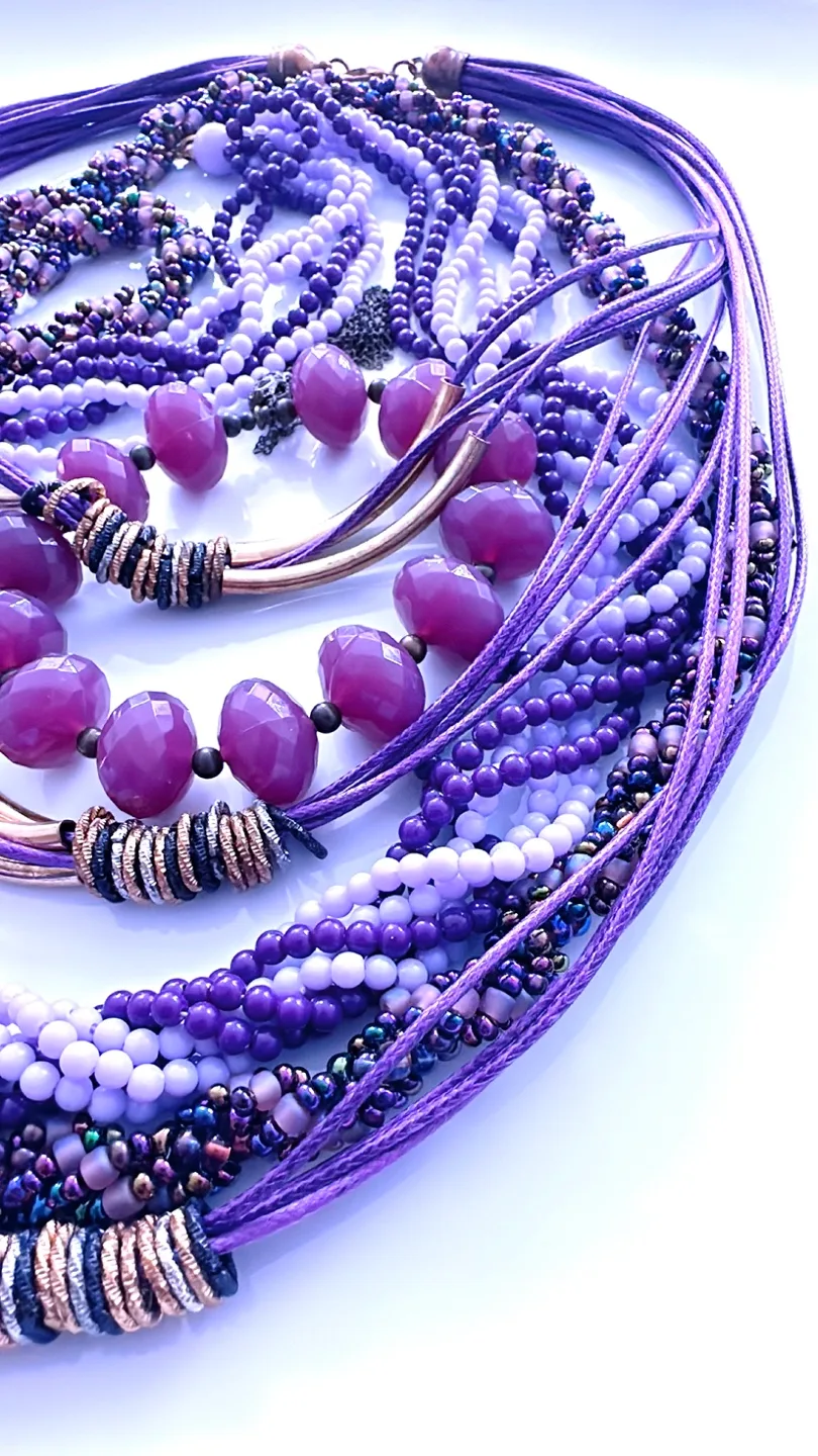 LOT of 4 Purple Vintage Jewelry image indicator(4)