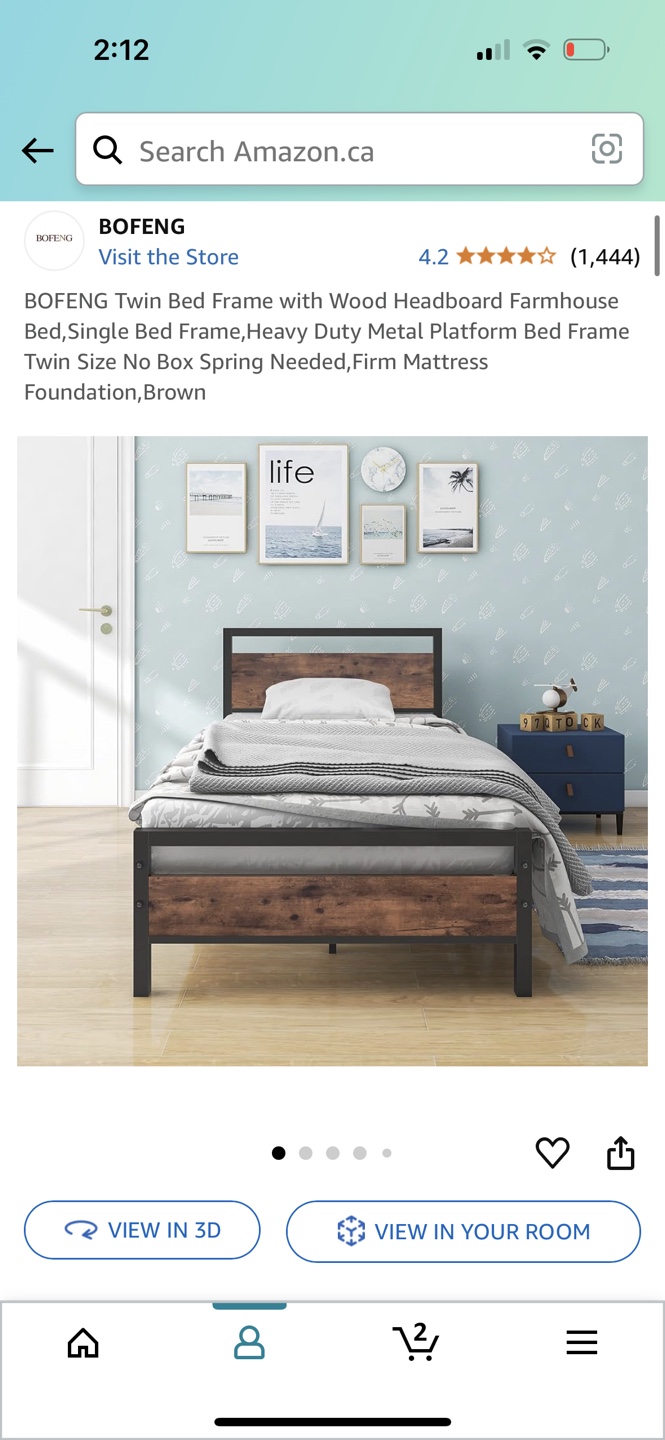 BOFENG Twin Bed Frame