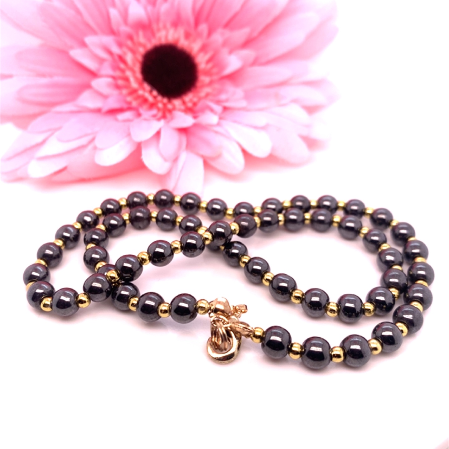 Hematite Bracelet, Necklace & Earrings Set - photo 4