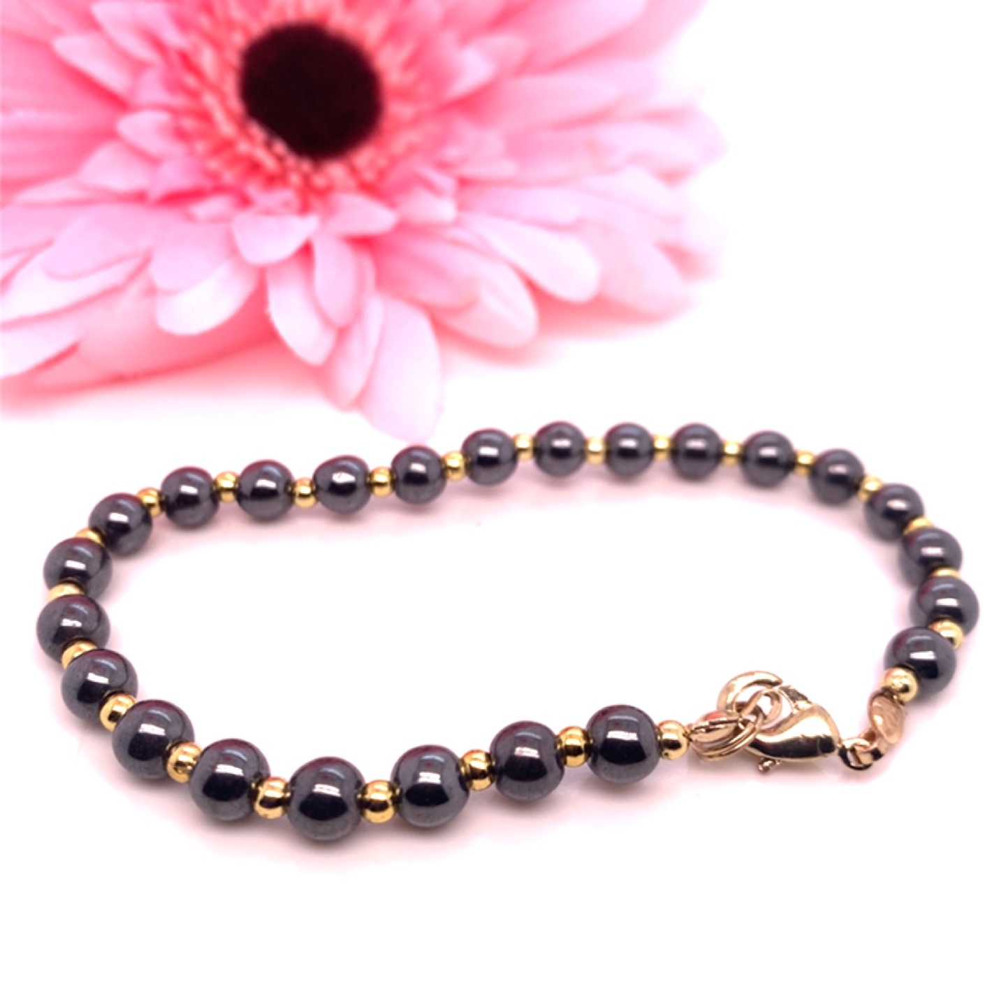 Hematite Bracelet, Necklace & Earrings Set - photo 3