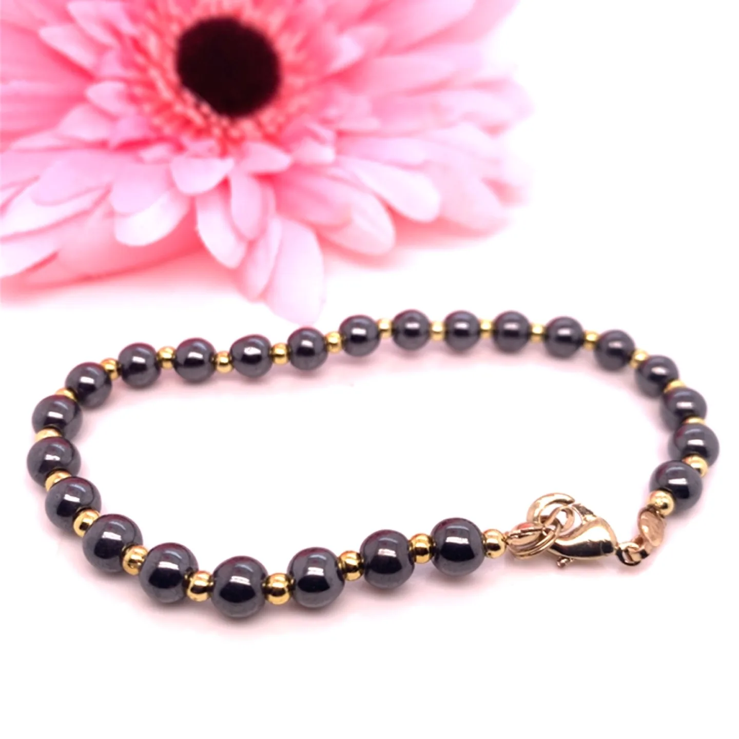 Hematite Bracelet, Necklace & Earrings Set image indicator(3)