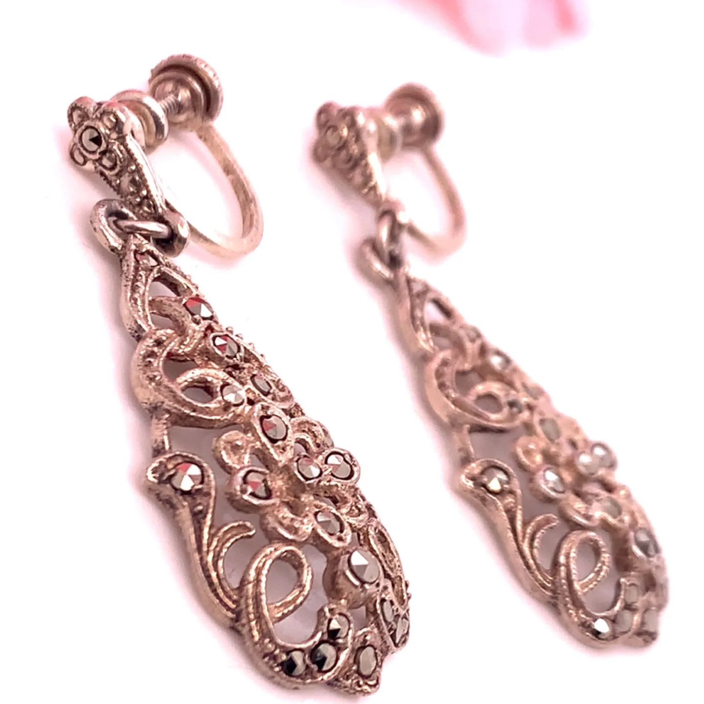 Vintage Marcasite Ring and Earrings Set image indicator(4)