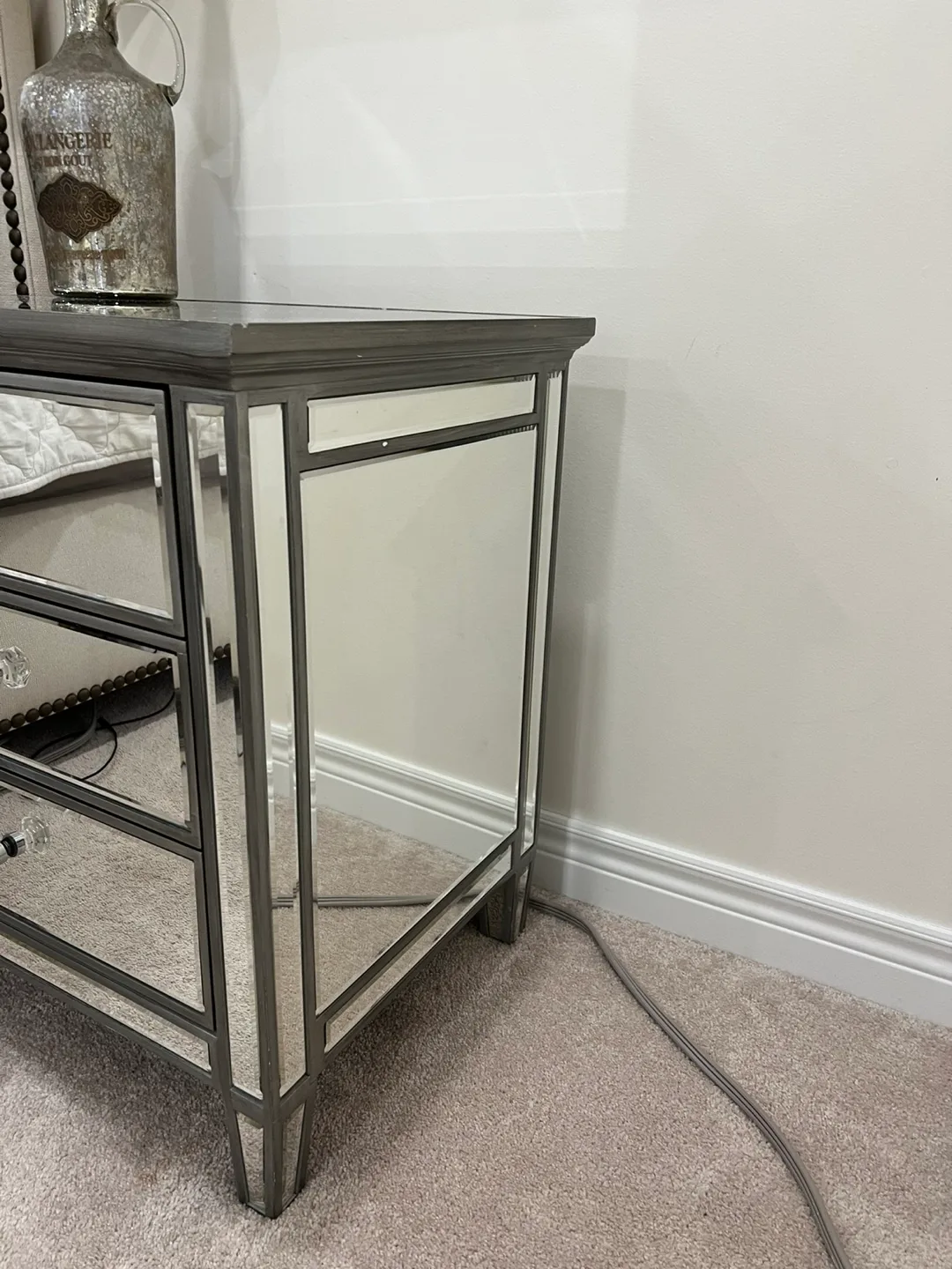 Mirrored Nightstand set of 2 for $350 image indicator(2)