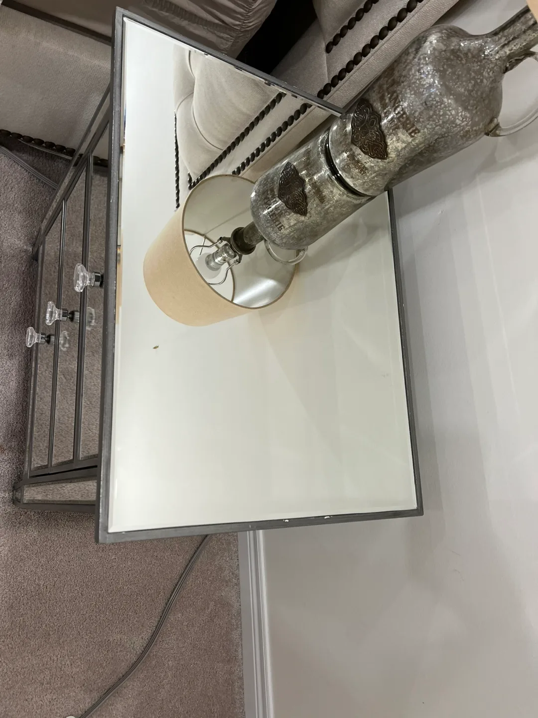 Mirrored Nightstand set of 2 for $350 image indicator(3)