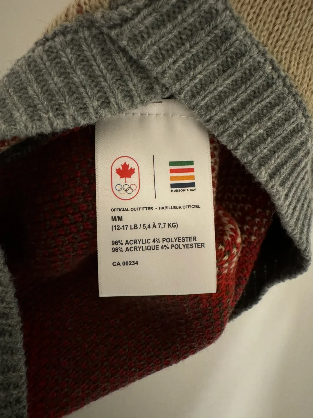 NWT Canadian Olympic Dog Sweater image indicator(4)