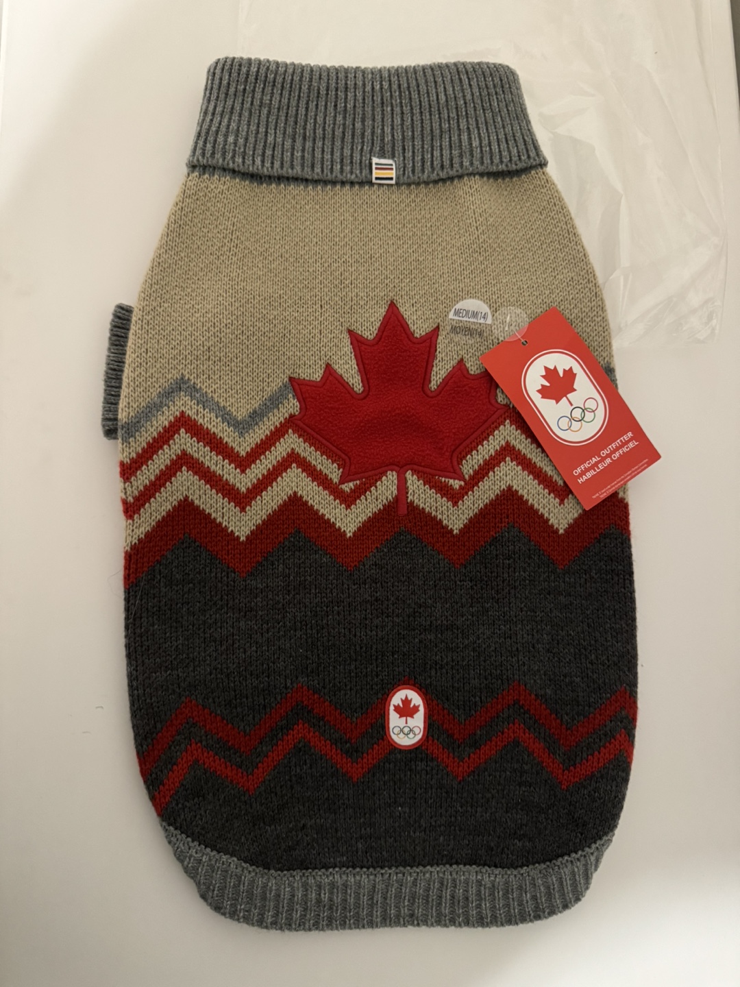 NWT Canadian Olympic Dog Sweater