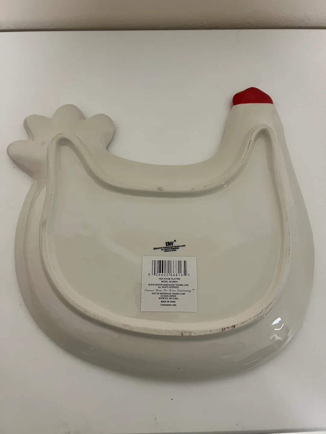 NIB Boston Warehouse Hen House Platter image indicator(2)