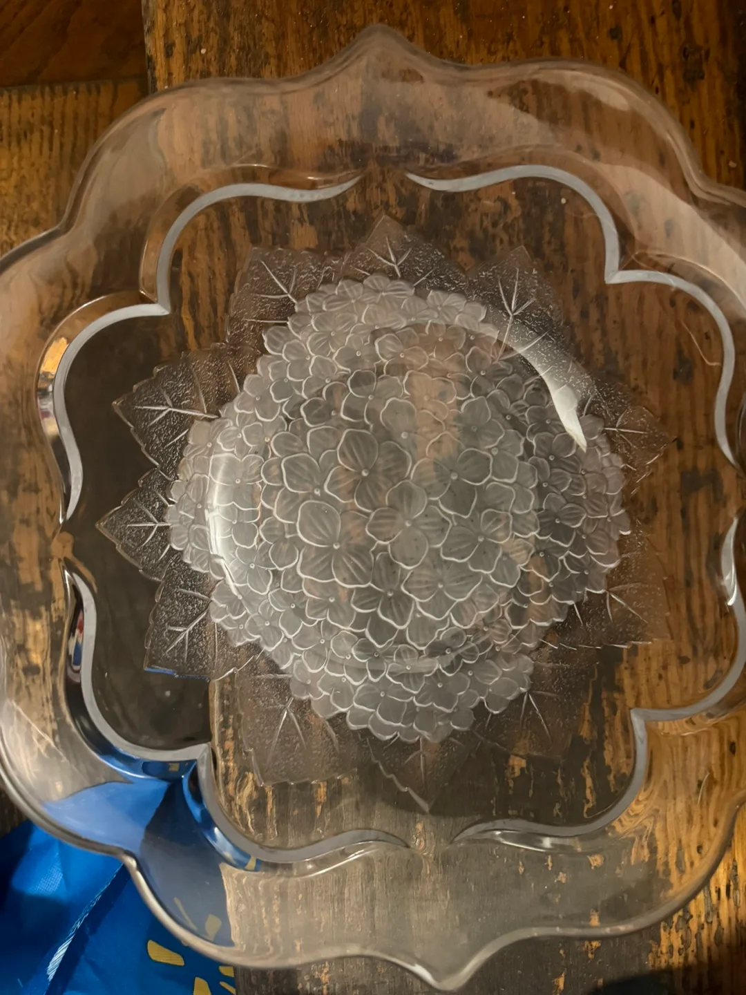 Vintage Glass Serving Bowl thumbnail