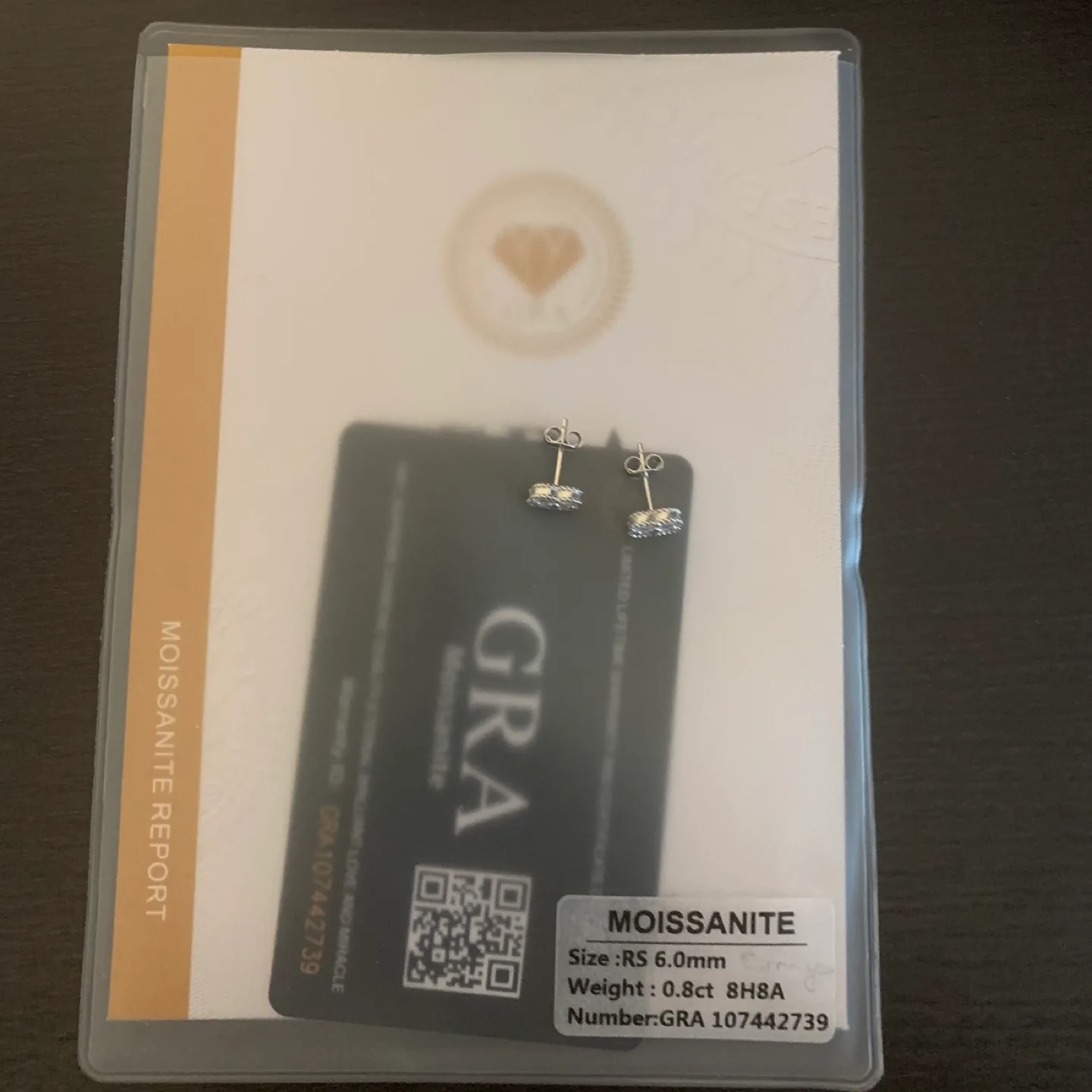 Alhambra Sterling Silver Clover Moissanite Diamond Stud Earrings image indicator(5)