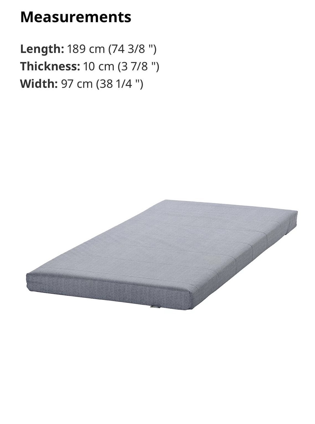 IKEA Foam Mattress - photo 4