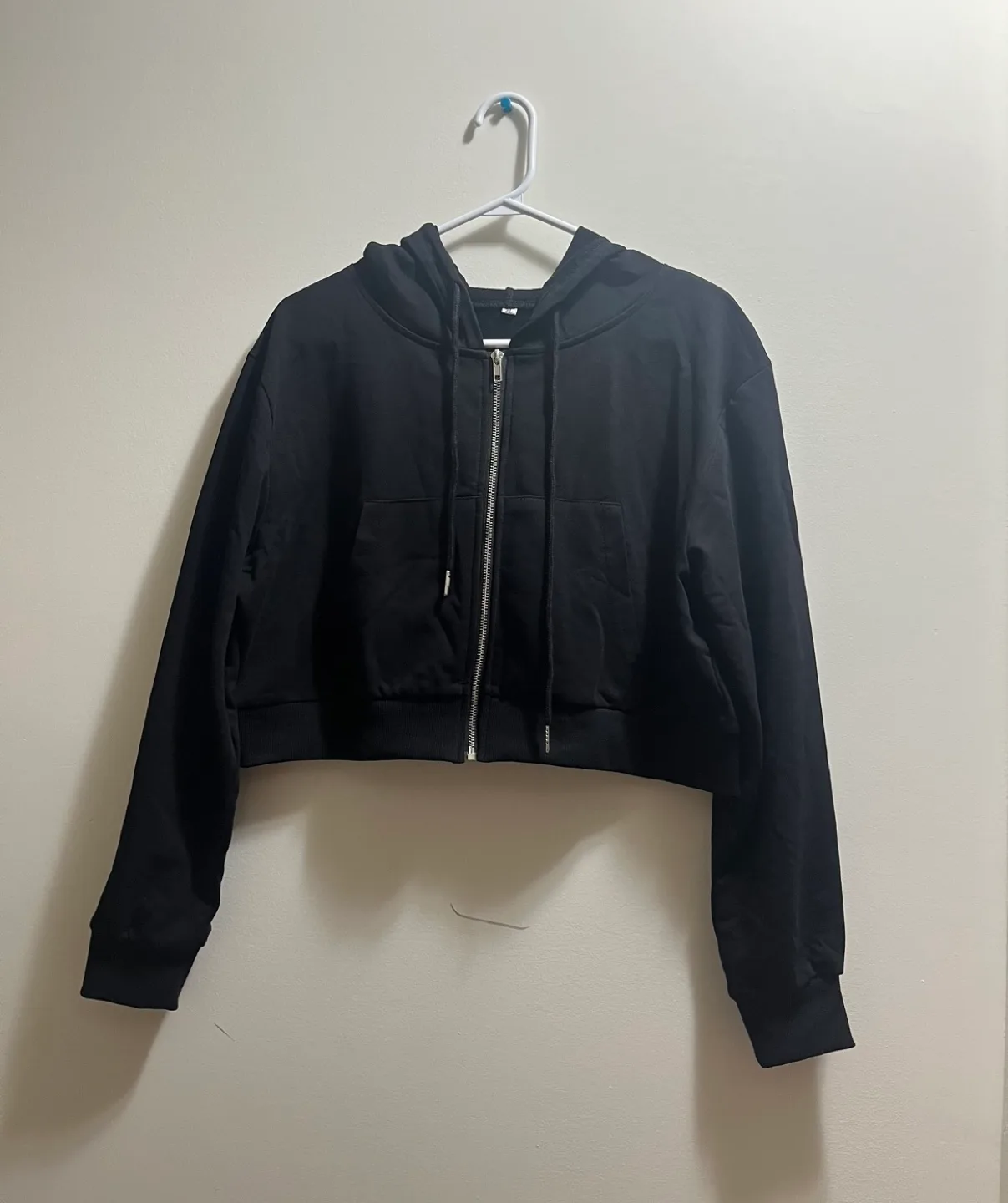 Womens Cute Cropped Zip Up Hoodie Sweatshirt Jacket szXL image indicator(7)