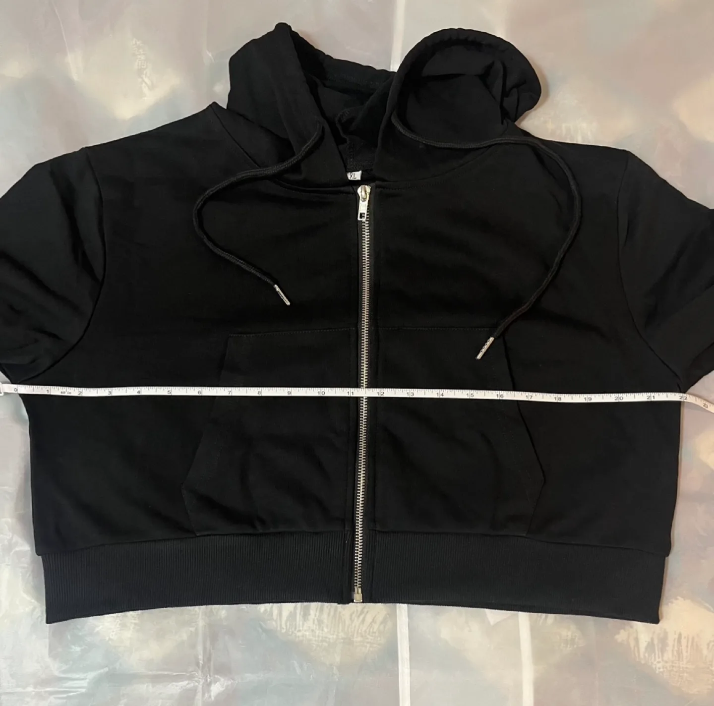 Womens Cute Cropped Zip Up Hoodie Sweatshirt Jacket szXL image indicator(9)