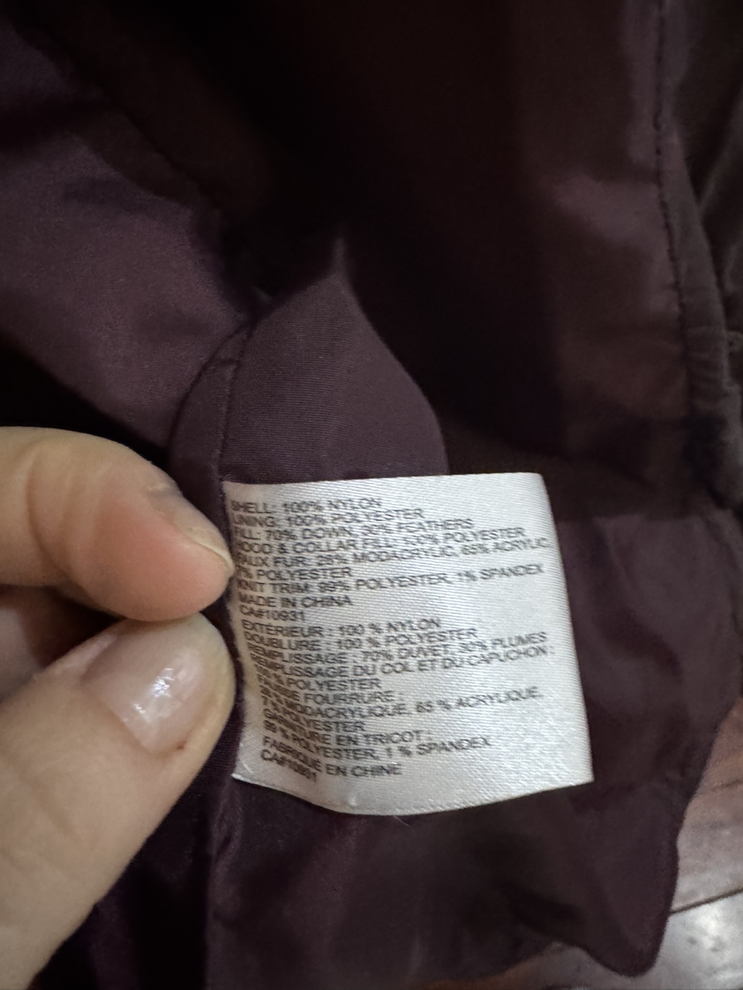 Laura Long Burgundy Puffer Jacket - photo 3