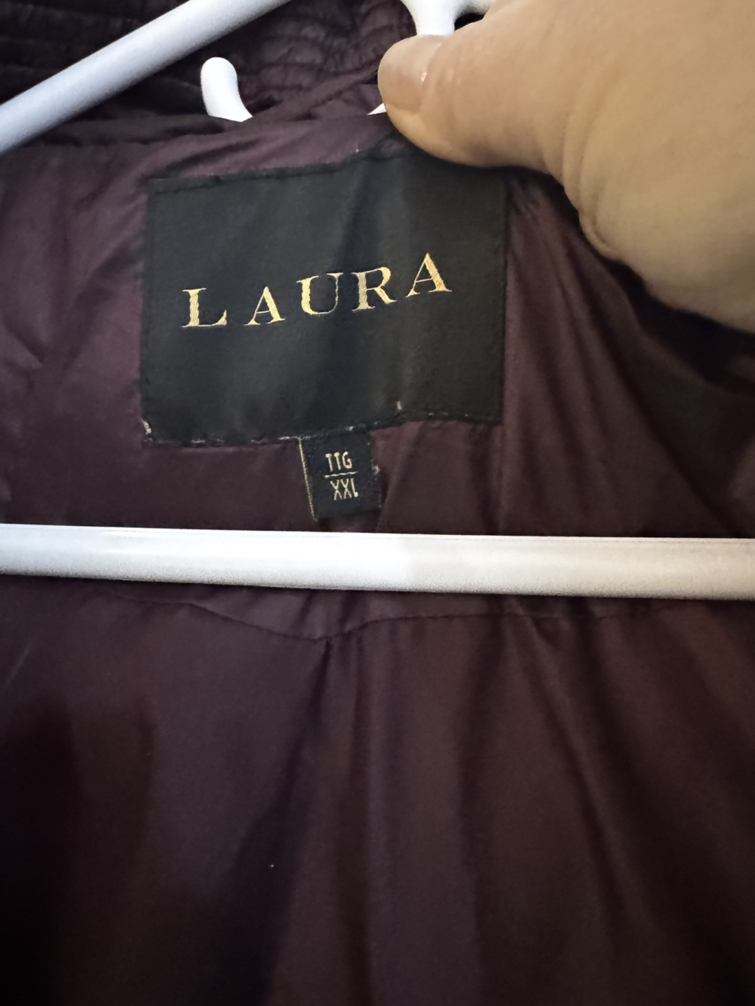 Laura Long Burgundy Puffer Jacket - photo 2