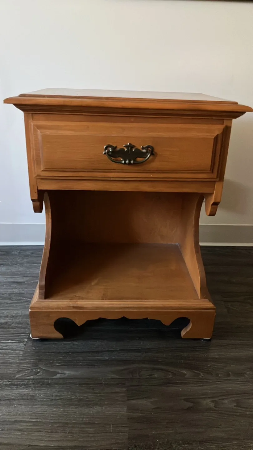 Solid Wood Nightstand thumbnail